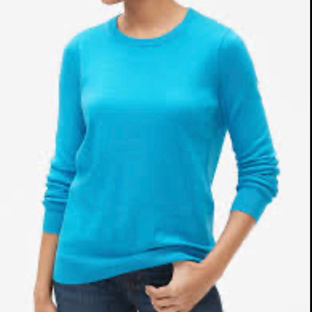 GAP  for Good Women's Turquoise Crew Neck Sweater, Sz S